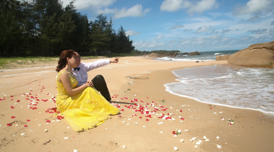 Bộ ảnh cưới chụp ở bãi biển- ảnh đẹp- anh cưới